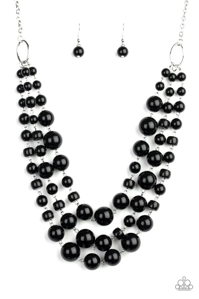 Paparazzi Necklace ~ Everyone Scatter! - Black