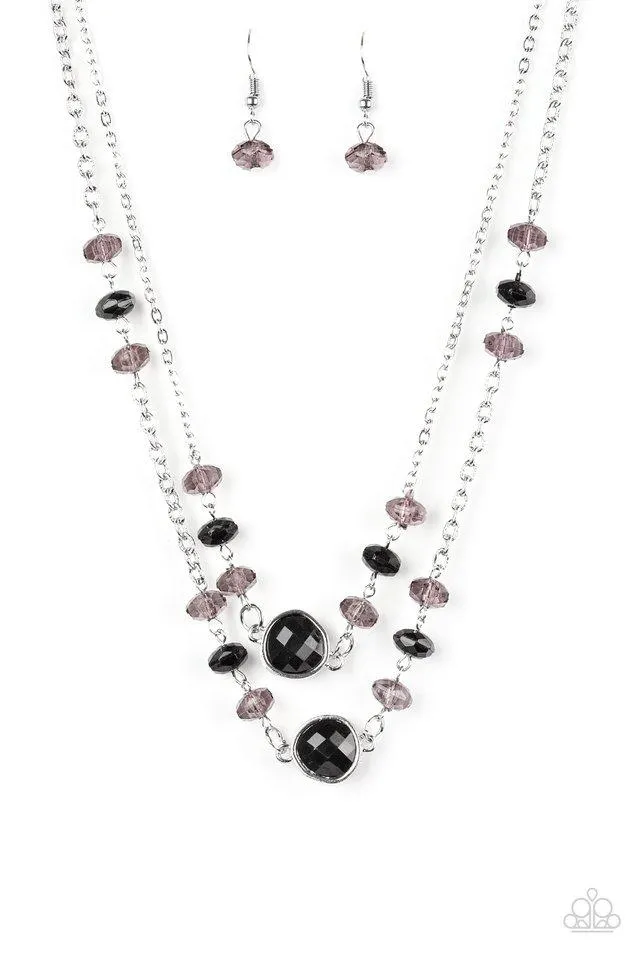 Paparazzi Necklace ~ Gala Glow - Black