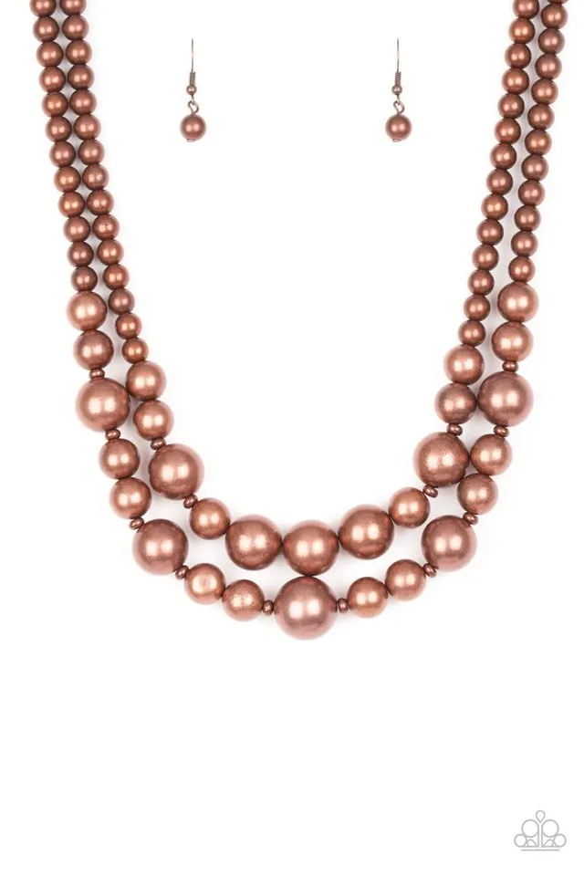 Paparazzi Necklace ~ I Double Dare You - Copper