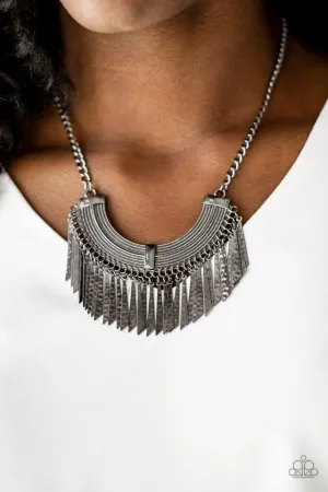 Paparazzi Necklace ~ Impressively Incan - Black