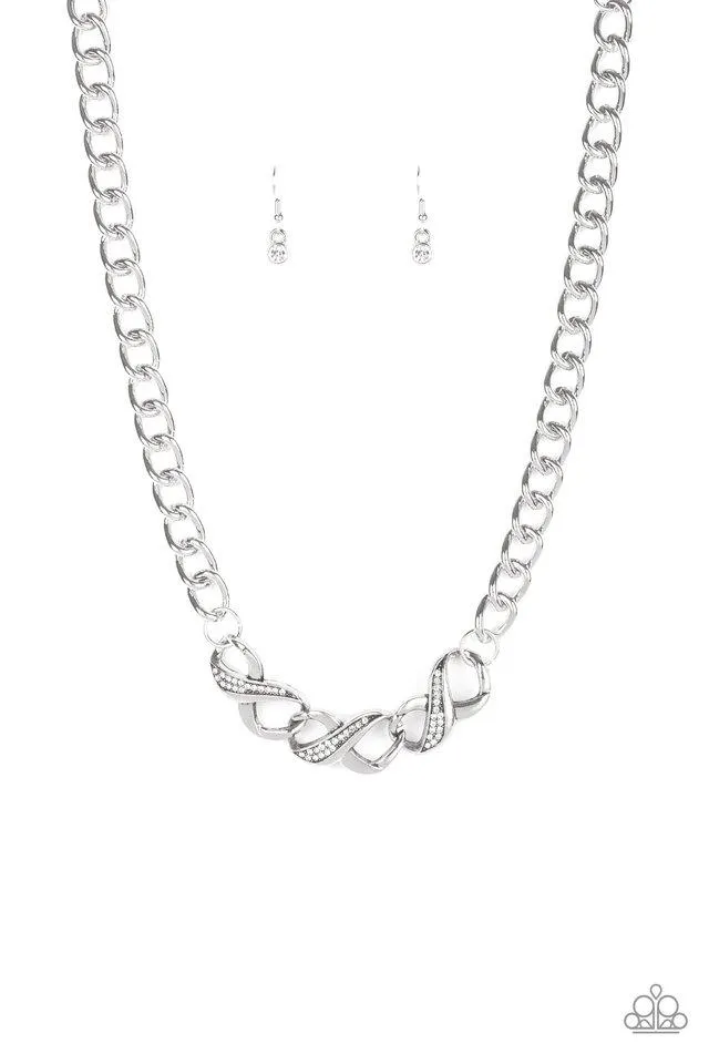 Paparazzi Necklace ~ Infinite Impact - White