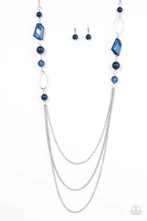 Paparazzi Necklace ~ Jewel Jackpot - Blue