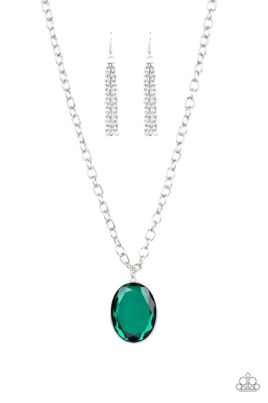 Paparazzi Necklace ~ Light As HEIR - Green