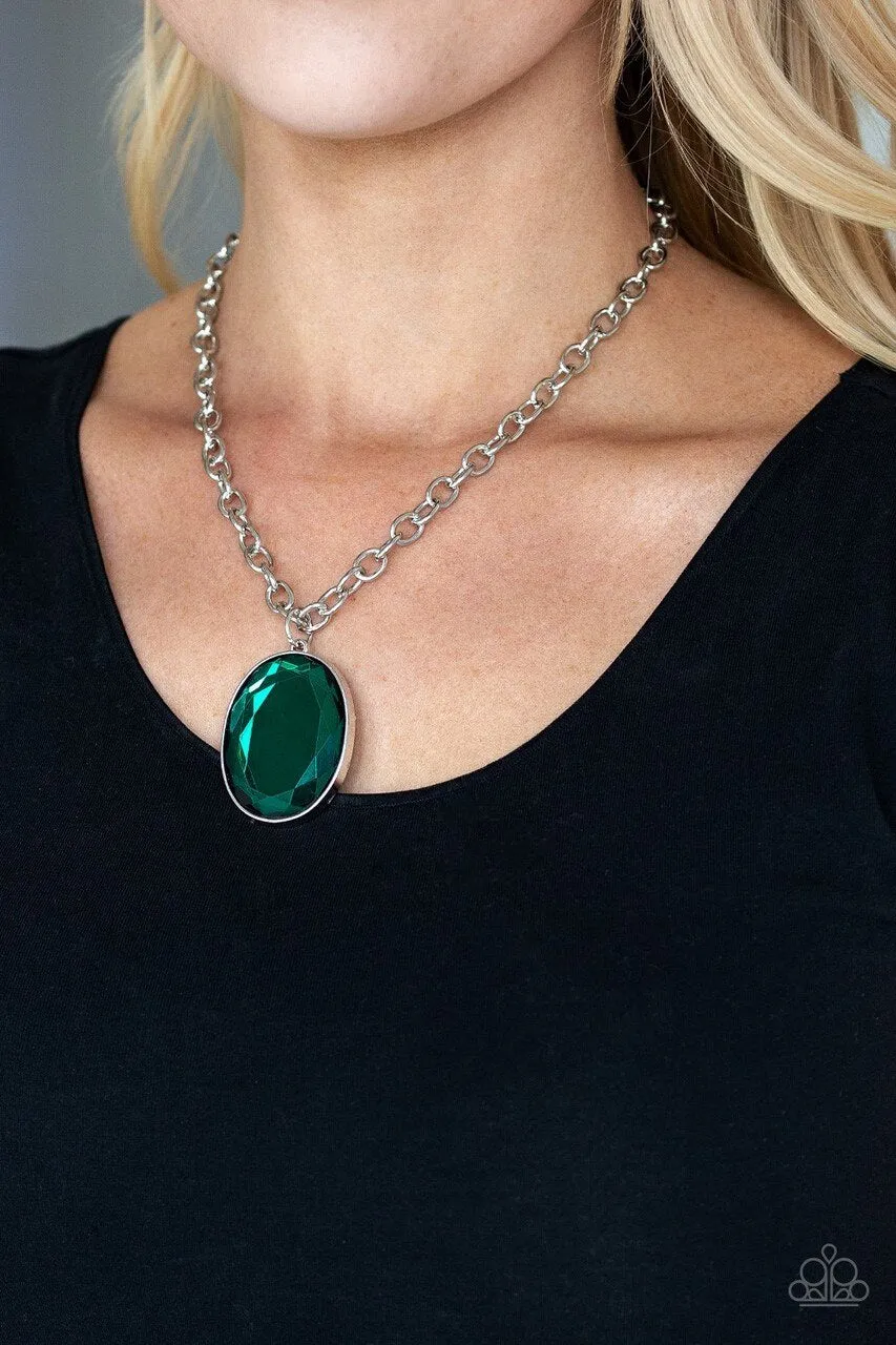 Paparazzi Necklace ~ Light As HEIR - Green