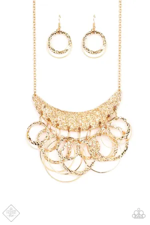 Paparazzi Necklace ~ Metro Eclipse  - Gold