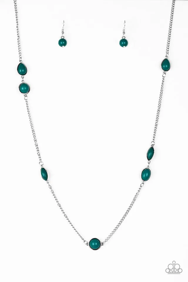 Paparazzi Necklace ~ Pacific Piers - Green