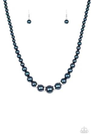 Paparazzi Necklace ~ Party Pearls - Blue