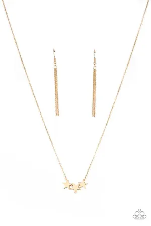 Paparazzi Necklace ~ Shoot For The Stars - Gold