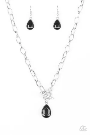 Paparazzi Necklace ~ So Sorority - Black