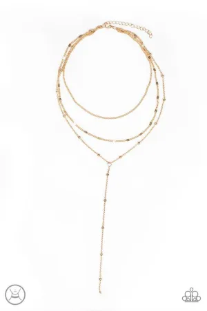 Paparazzi Necklace ~ Think Like A Minimalist - Gold