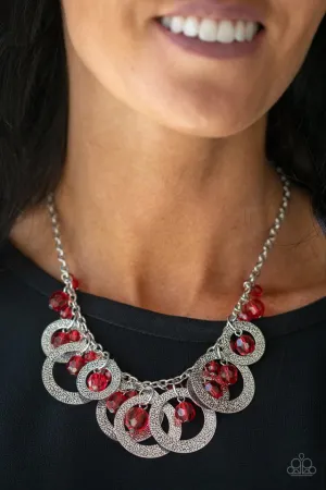 Paparazzi Necklace ~ Turn It Up - Red