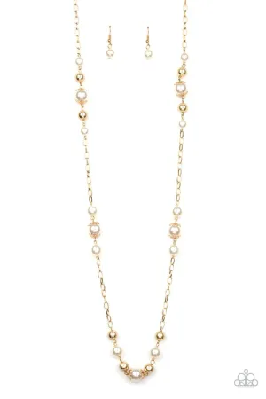 Paparazzi Necklace ~ Wall Street Waltz - Gold