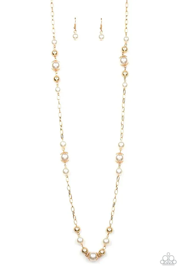 Paparazzi Necklace ~ Wall Street Waltz - Gold