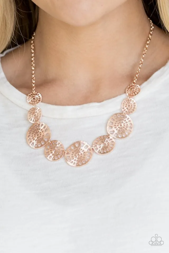 Paparazzi Necklace ~ Your Own Free WHEEL - Rose Gold