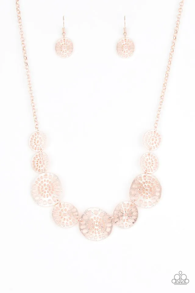 Paparazzi Necklace ~ Your Own Free WHEEL - Rose Gold