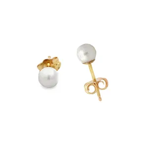 Pearl Stud Earrings, 4mm, 14Kt