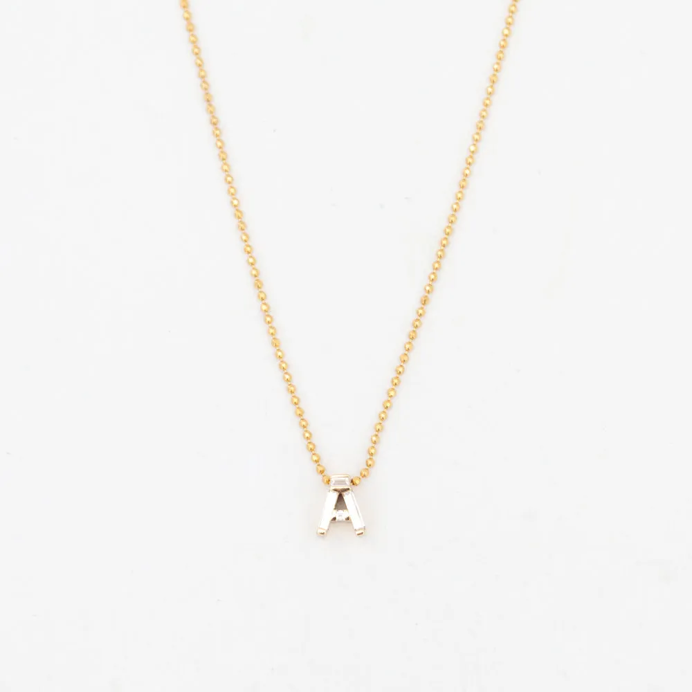 Personalized Initial Diamond Necklace