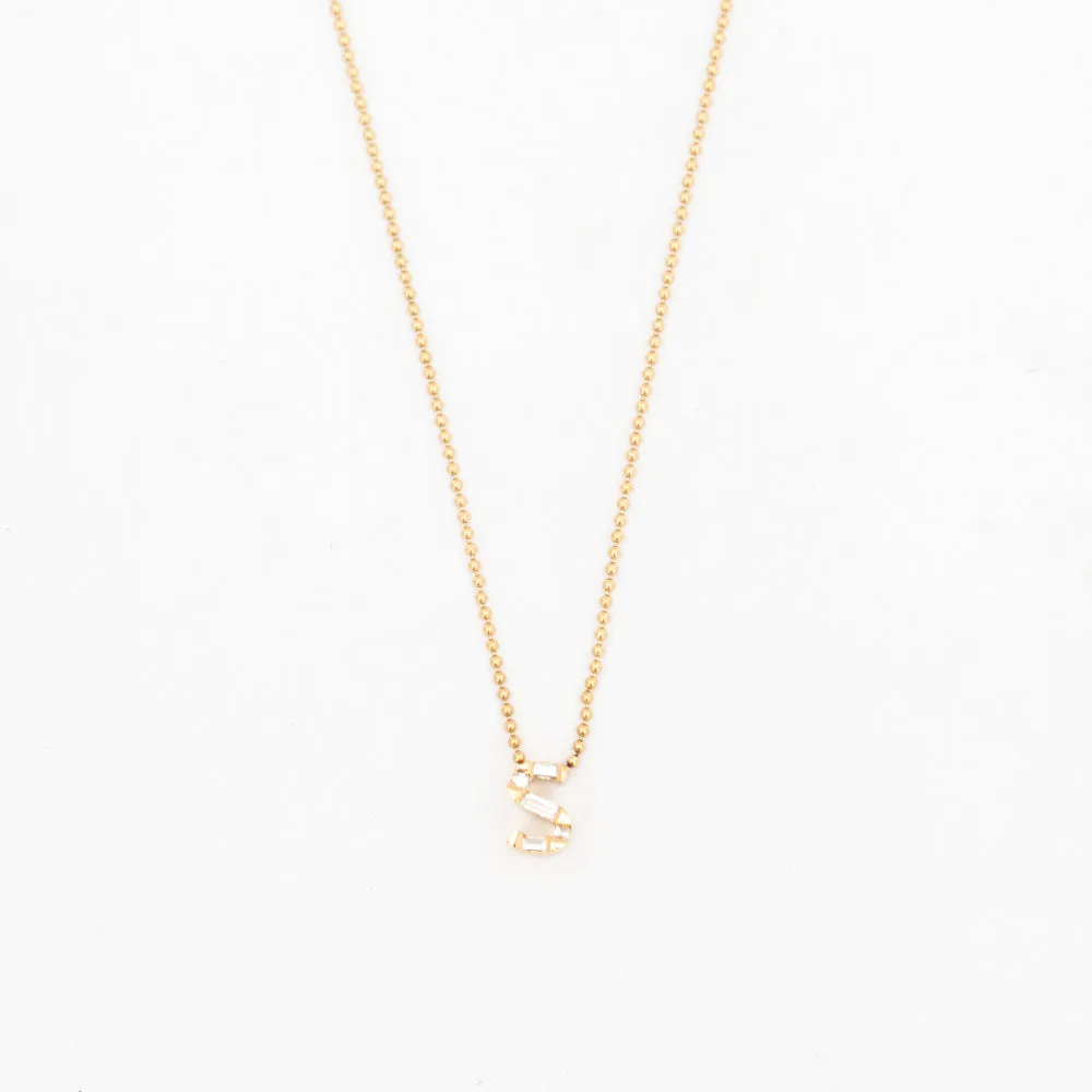 Personalized Initial Diamond Necklace