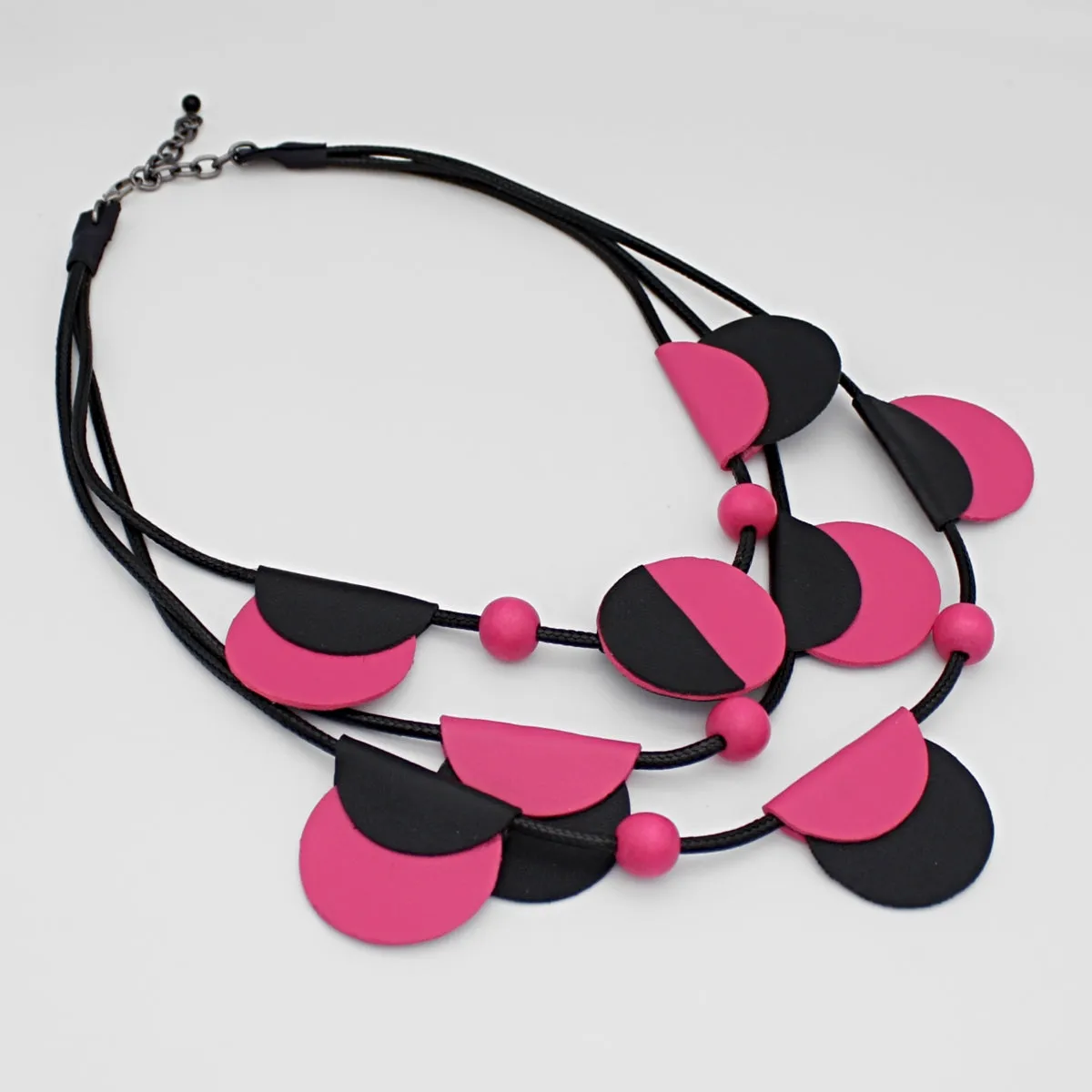 Pink Verona Leather Necklace