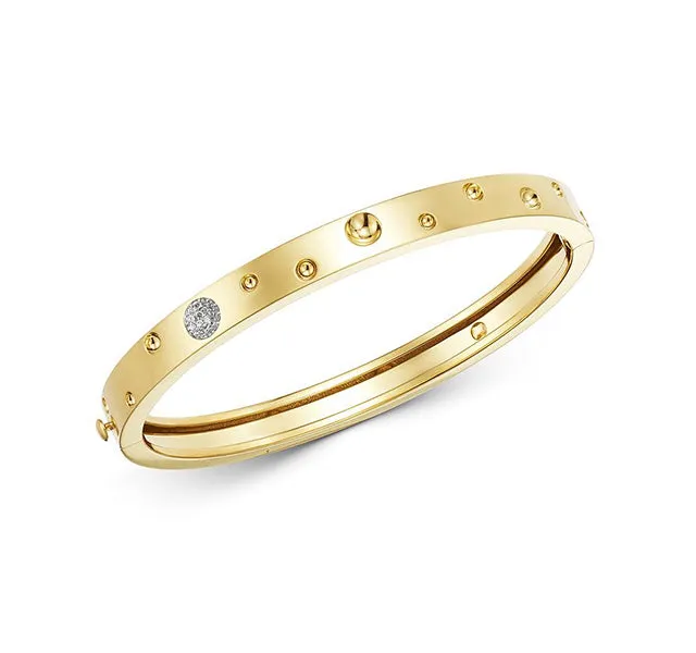 Pois Moi Luna Diamond Thin Bangle Bracelet