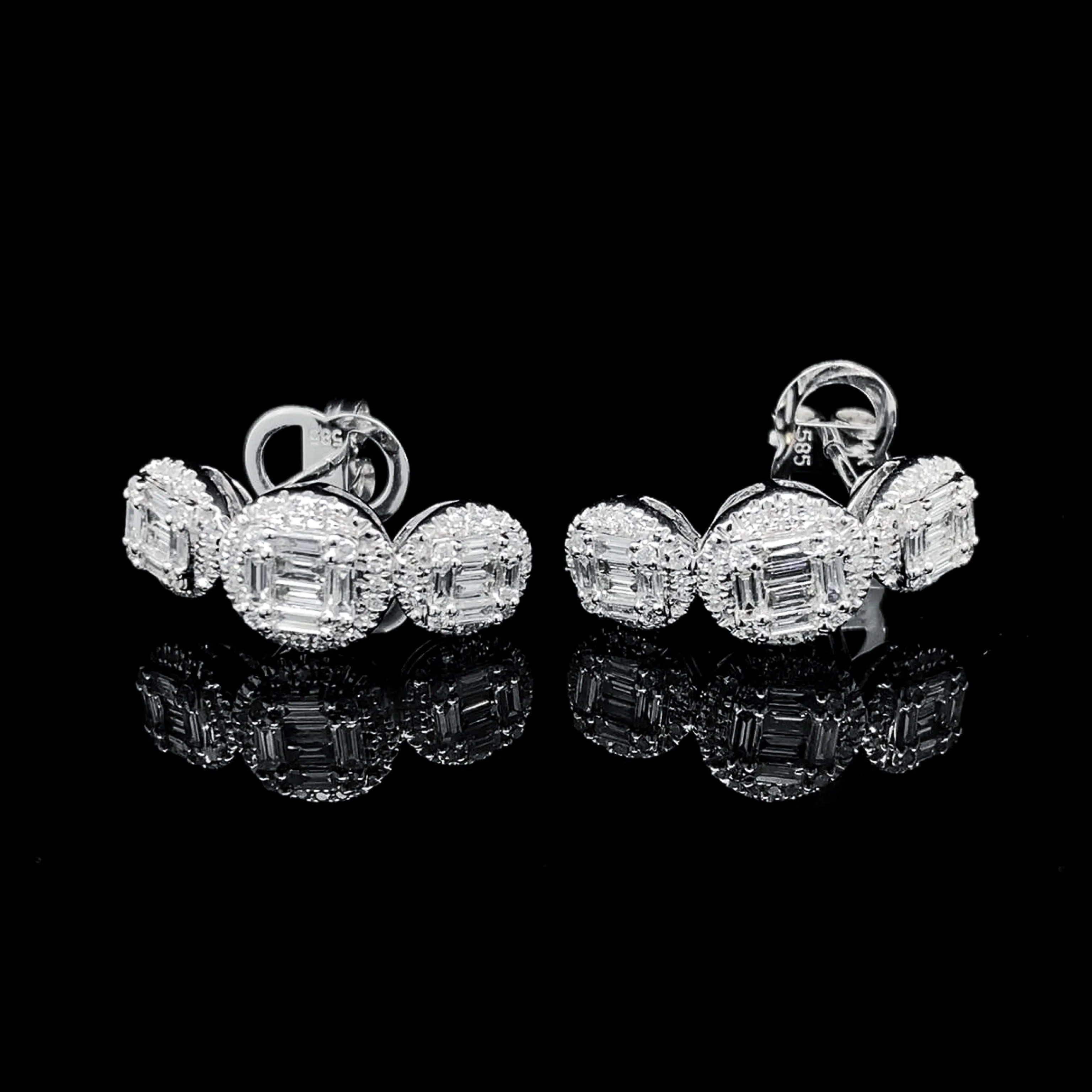 PRE-ORDER | Trio Round Diamond Jewelry Set 14kt