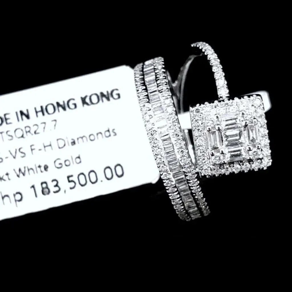 PREORDER | Square Deco Diamond Ring 14kt