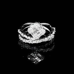 PREORDER | Square Infinity Deco Diamond Ring 14kt