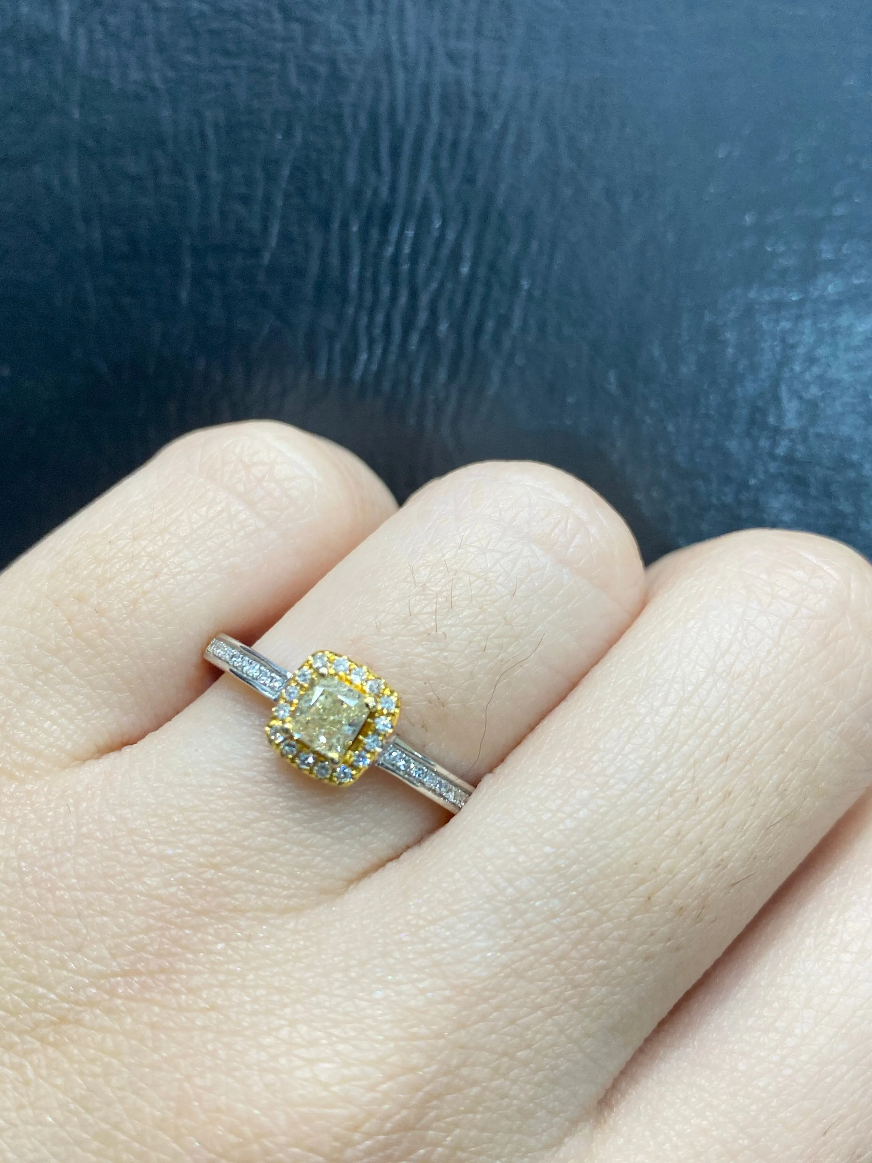 PREORDER | Yellow Twin Diamond Ring 14kt