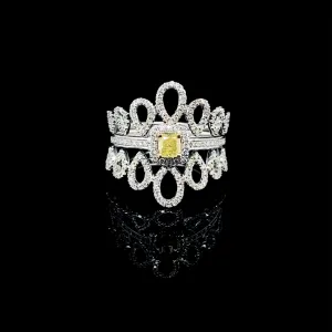 PREORDER | Yellow Twin Diamond Ring 14kt