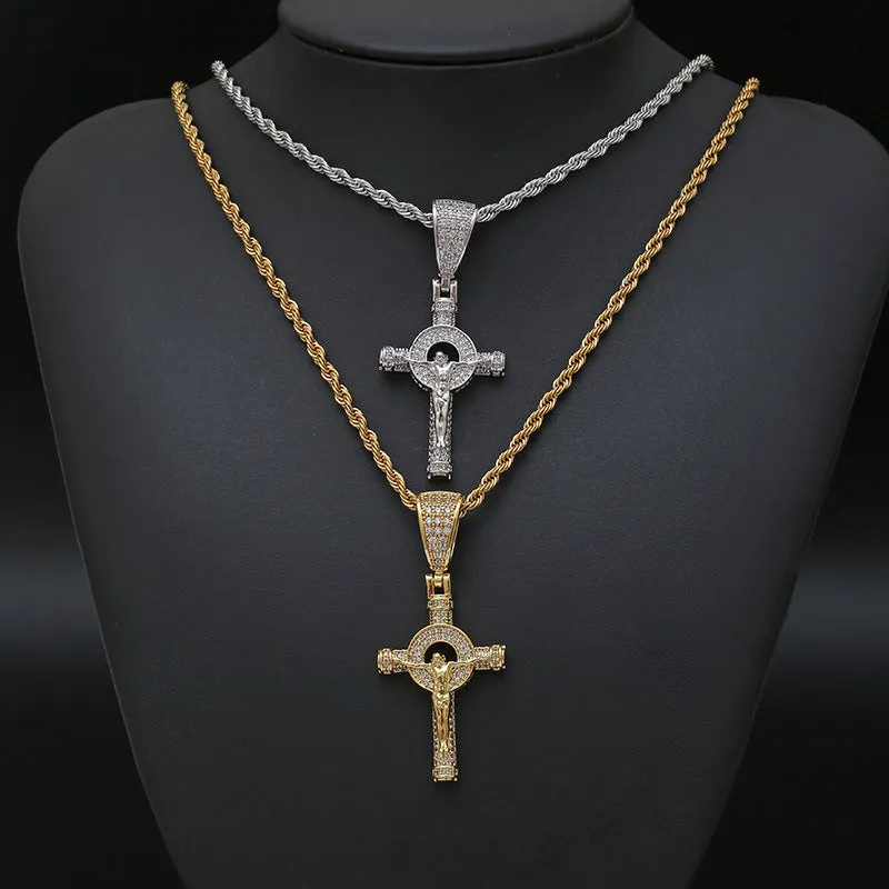 Religious Jesus Full Diamond Pendant