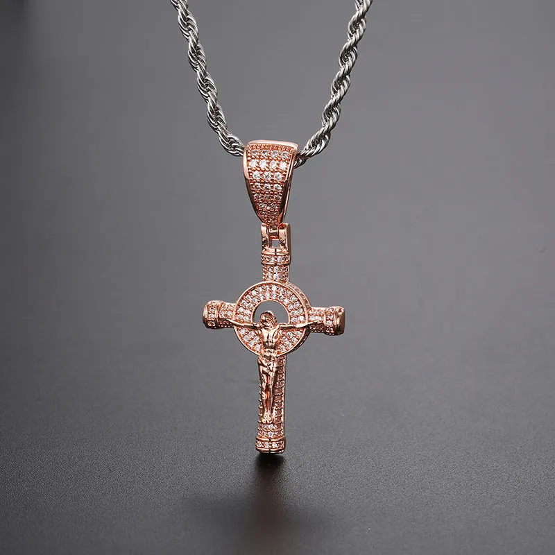 Religious Jesus Full Diamond Pendant