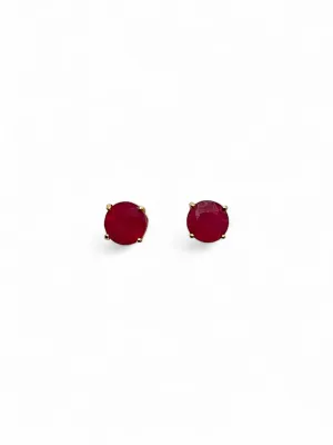 RUBY STUD EARRINGS