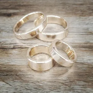 Shinny Polished Solid Brass Cockring and Gland Rings, Penis Enhancer Ring Gold Color