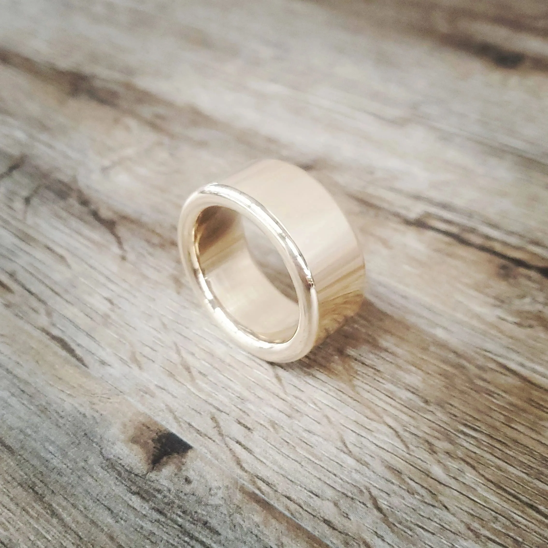 Shinny Polished Solid Brass Cockring and Gland Rings, Penis Enhancer Ring Gold Color