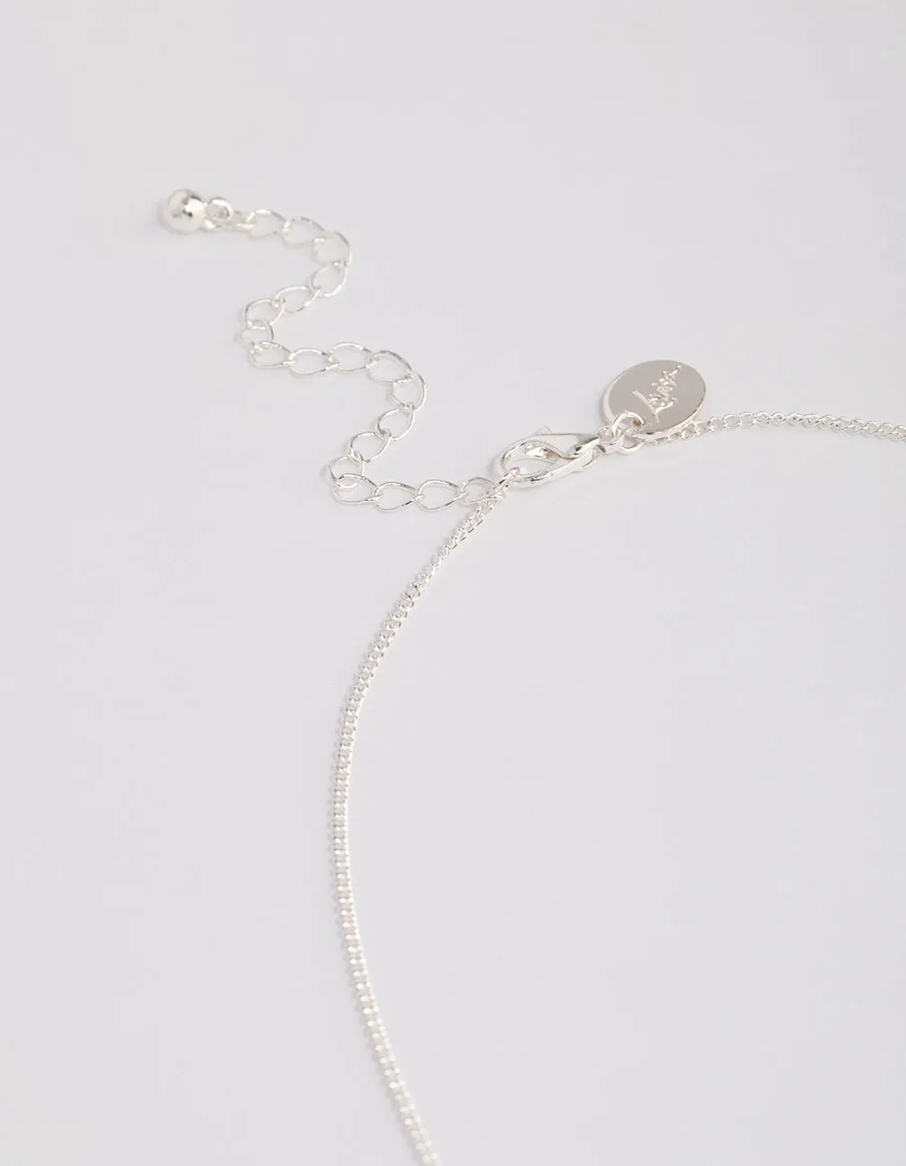 Silver Twisted Circle Necklace