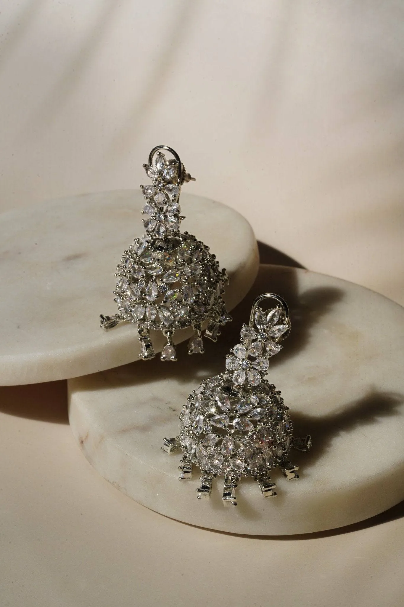 Sneha - Floral Jhumka Earrings