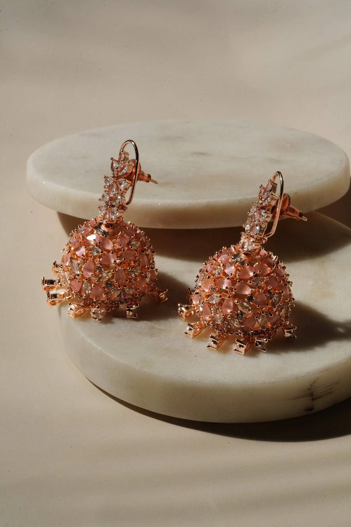 Sneha - Floral Jhumka Earrings