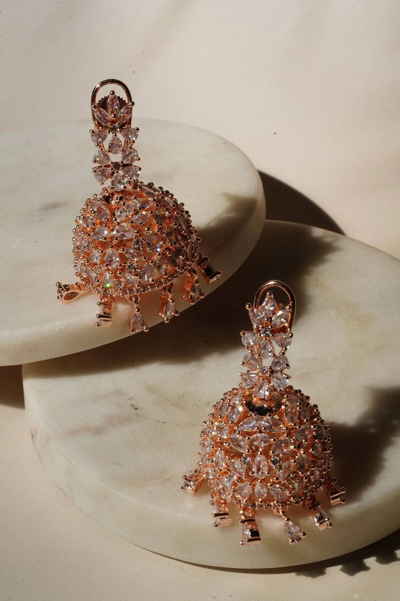 Sneha - Floral Jhumka Earrings