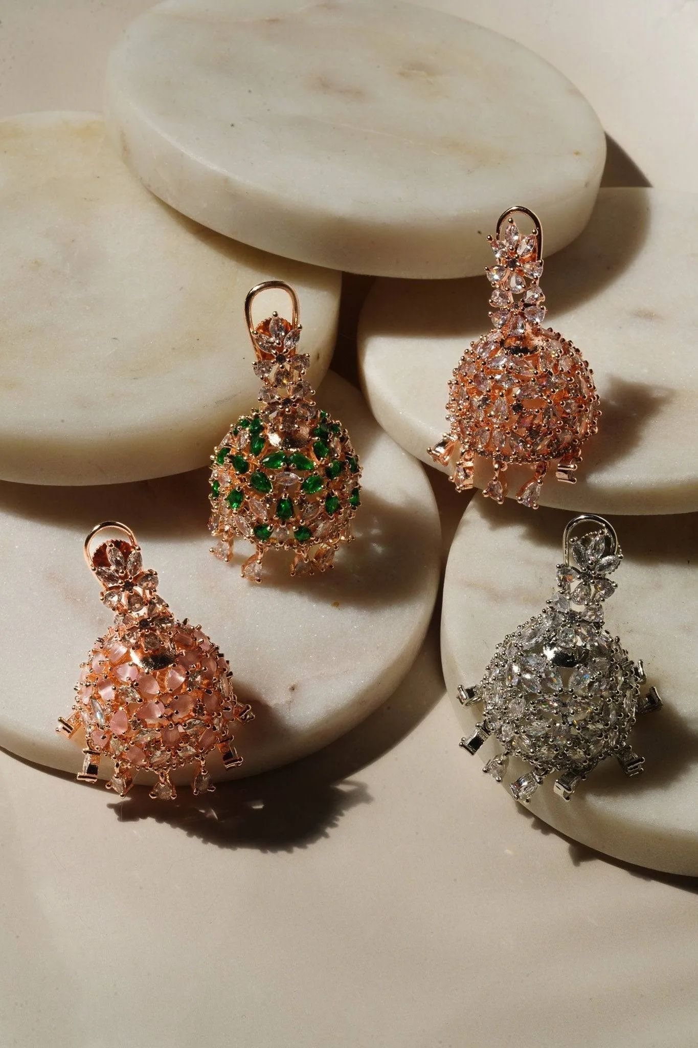 Sneha - Floral Jhumka Earrings