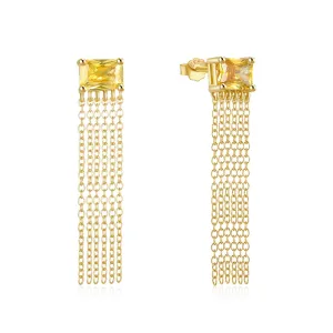 Square Diamond Earrings