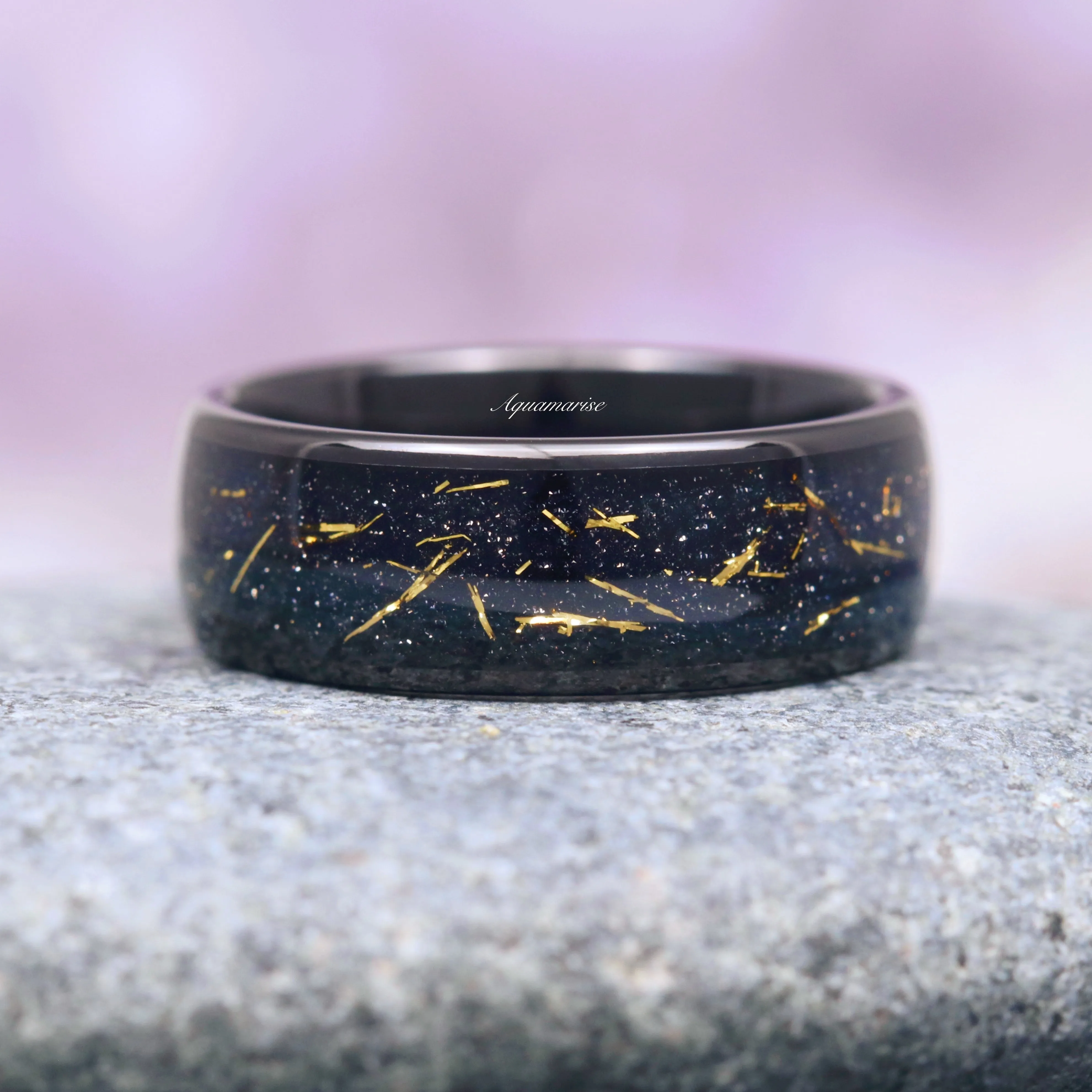 Starry Night Couples Ring Set