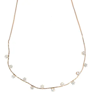 Stunning Crystal in16.5-18.5" Cubic Zirconia Necklace