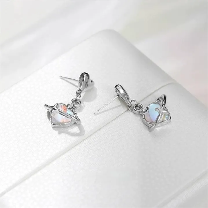 Sweet Heart Dangle Earrings