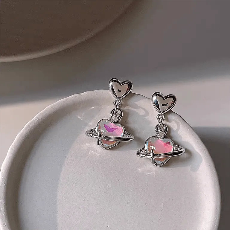 Sweet Heart Dangle Earrings