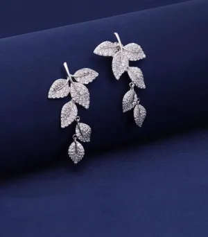 Tale of leaves earrings(Silver)