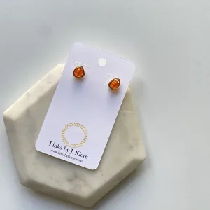 The Morgan Earrings in Orange