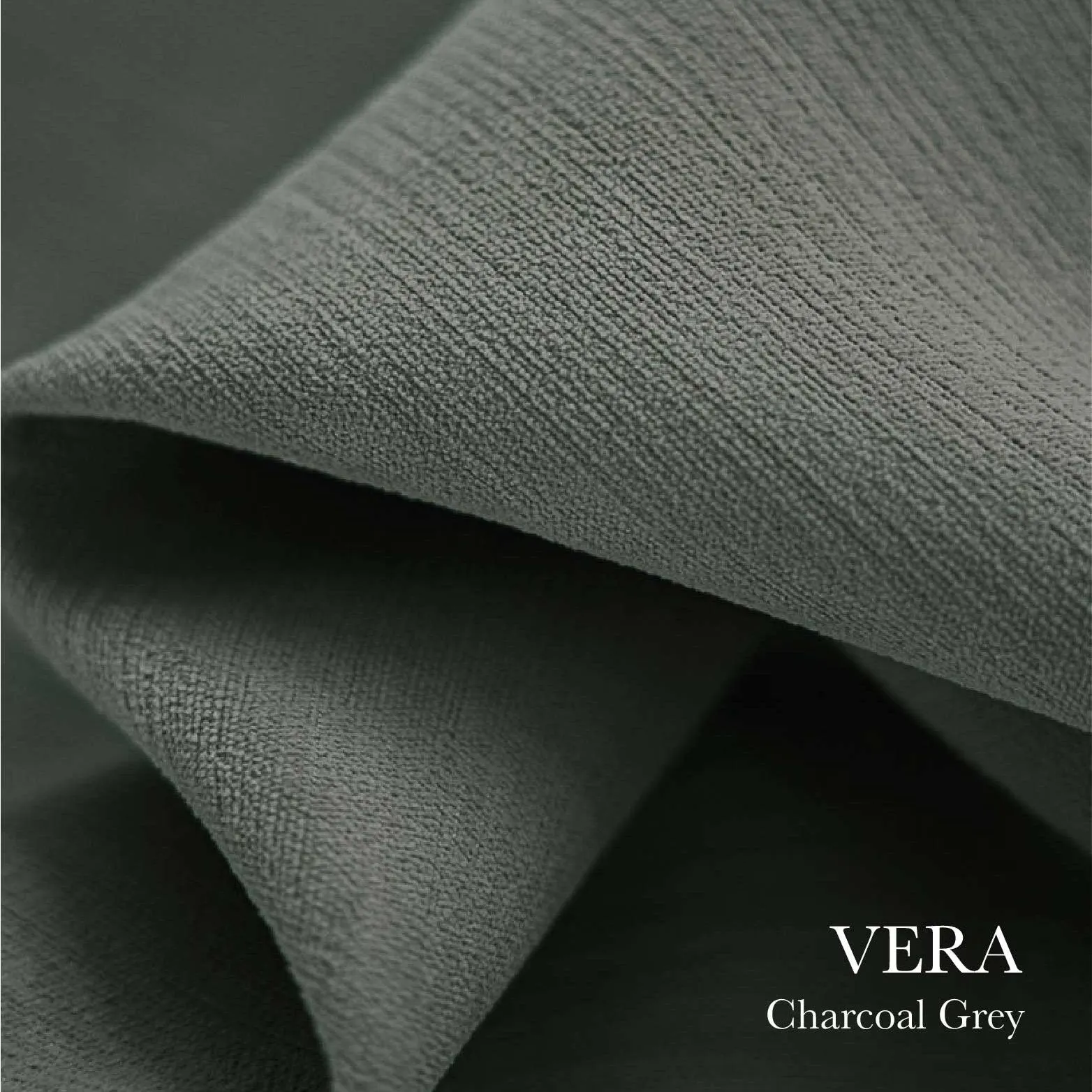 Vera Velvet Blackout Curtain Pleated | Charcoal Grey