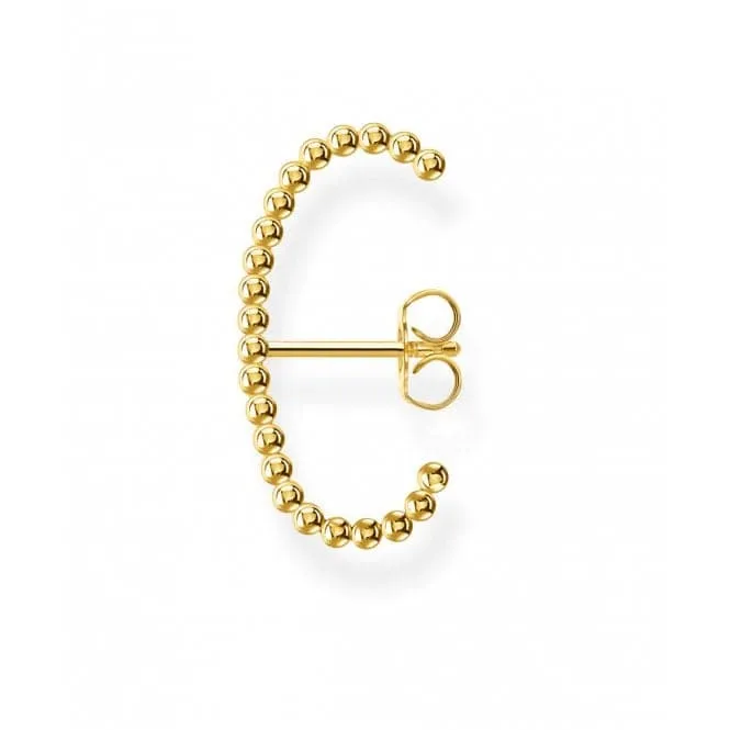 Yellow Gold Dot Arch Single Ear Stud H2154-413-39