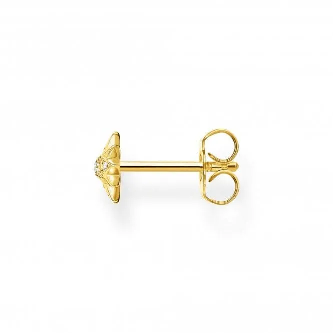 Yellow Gold Star Single Ear Stud H2144-414-14