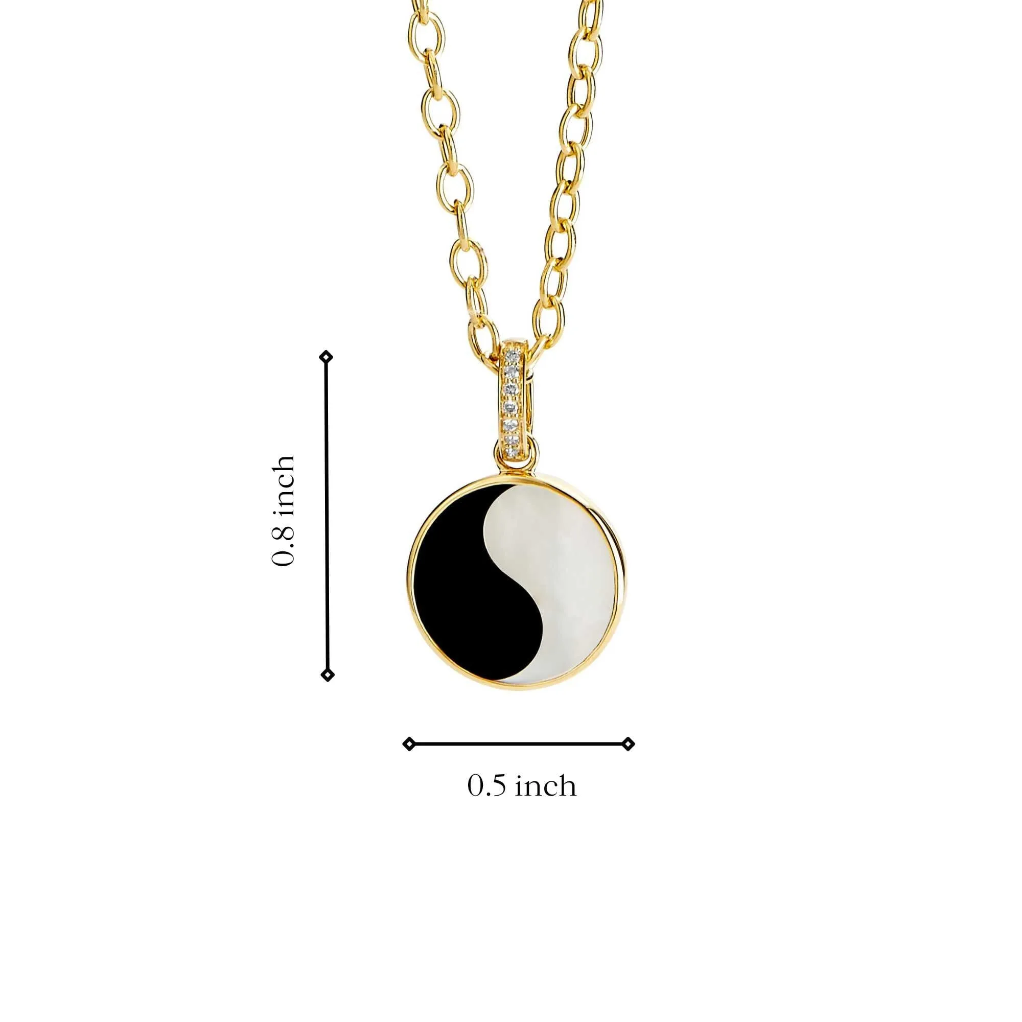 Yin-Yang Diamond Pendant